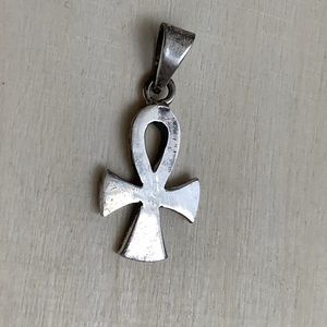 New 925 Ankh pendant charm Vintage